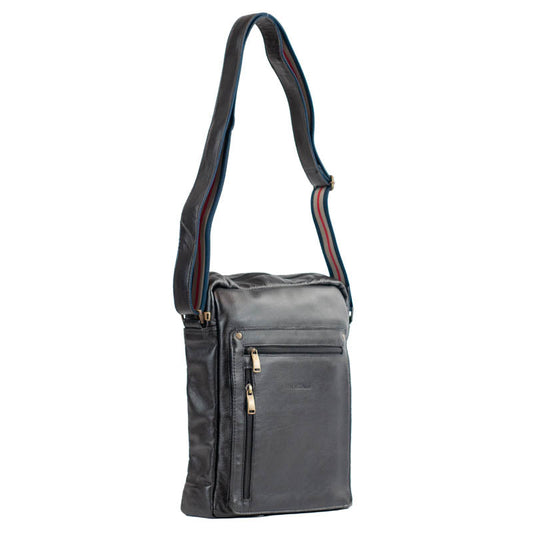 Tiracolo Transversal Couro La Fenice Preto 055236