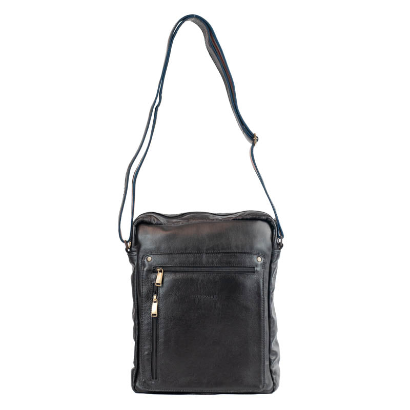 Tiracolo Transversal Couro La Fenice Preto 055236