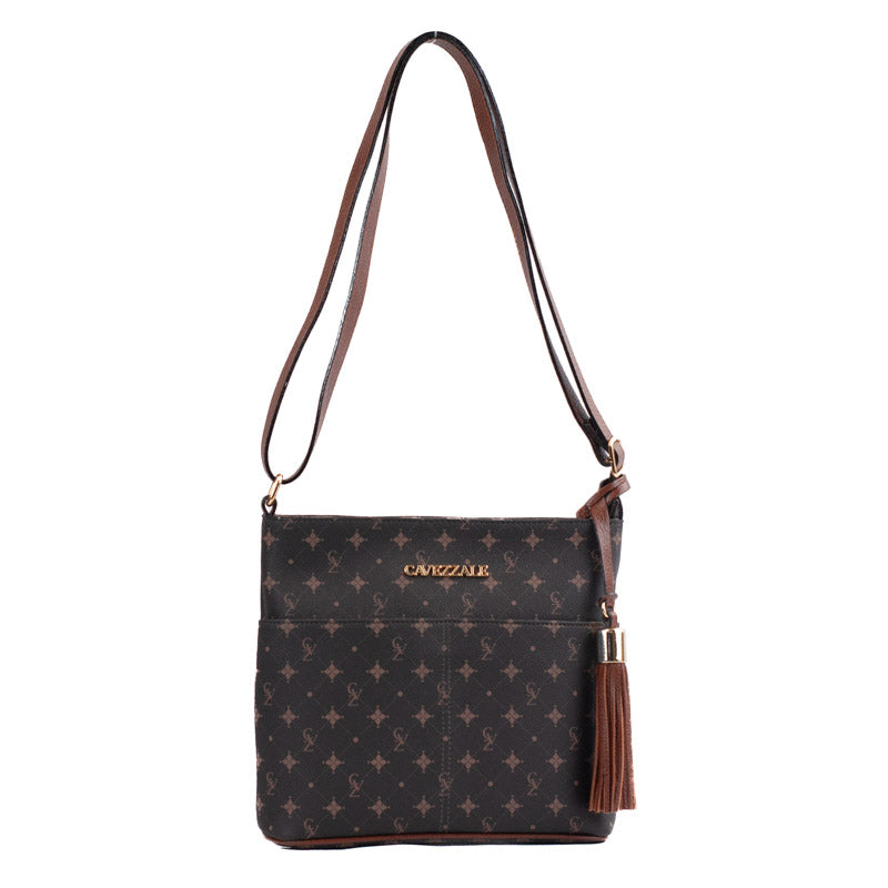 Bolsa Tiracolo Média Personnalite La Fenice Chocolate/Toffee 104531