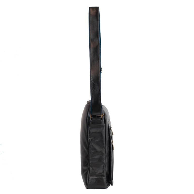 Tiracolo Transversal Couro La Fenice Preto 055236