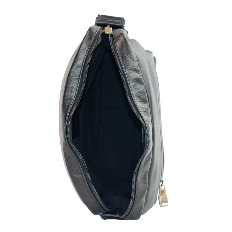Tiracolo Transversal Couro La Fenice Preto 055236