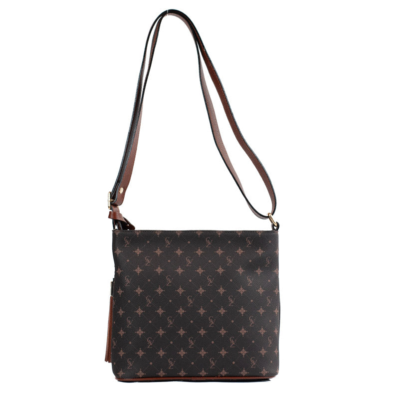 Bolsa Tiracolo Média Personnalite La Fenice Chocolate/Toffee 104531