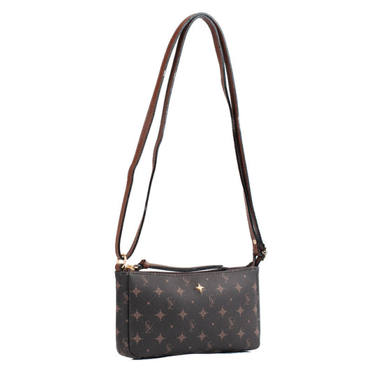Bolsa Tiracolo Pequena La Fenice Personnalité Chocolate/Toffe 104824