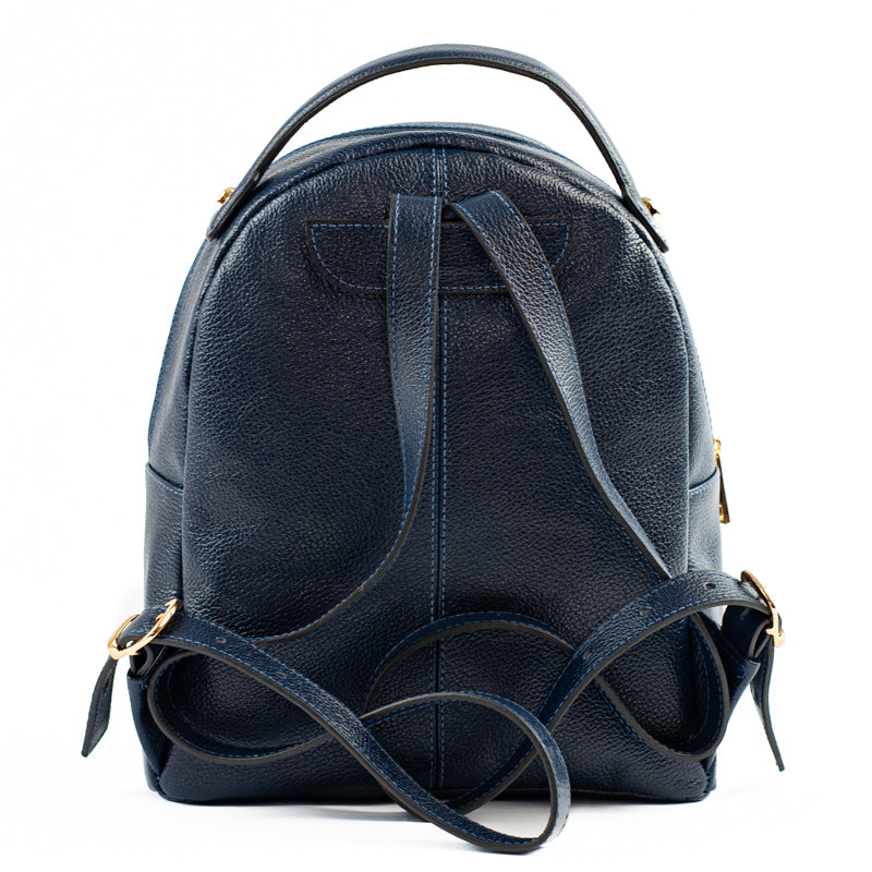 Mochila de Couro La Fenice Marinho 105046