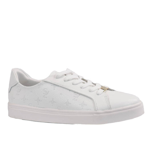 Tênis de Couro La Fenice Floter Monograma Branco 105878