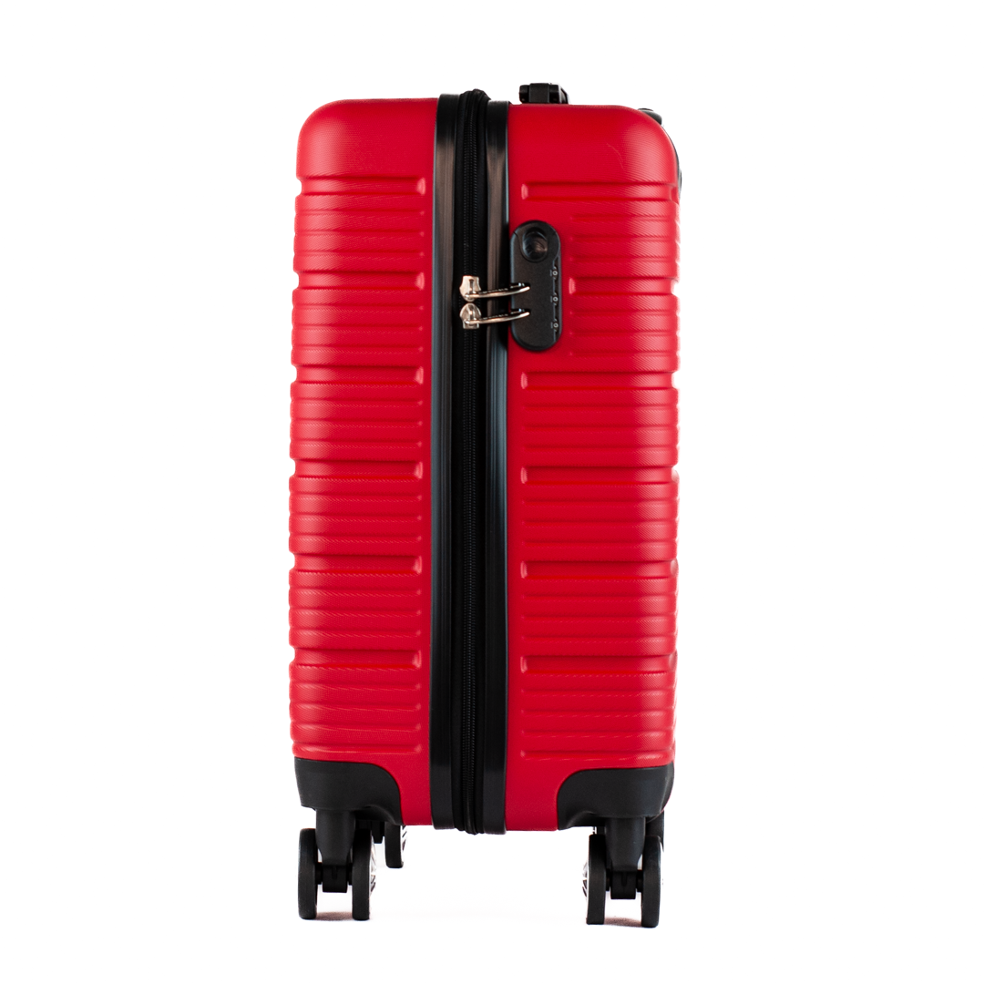 Mala de Bordo 10 Kg ABS 4 Rodas Antifurto La Fenice Sorrento Plus Vermelho 105130