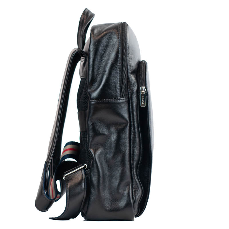 Mochila De Couro Masculina La Fenice Preto 55238
