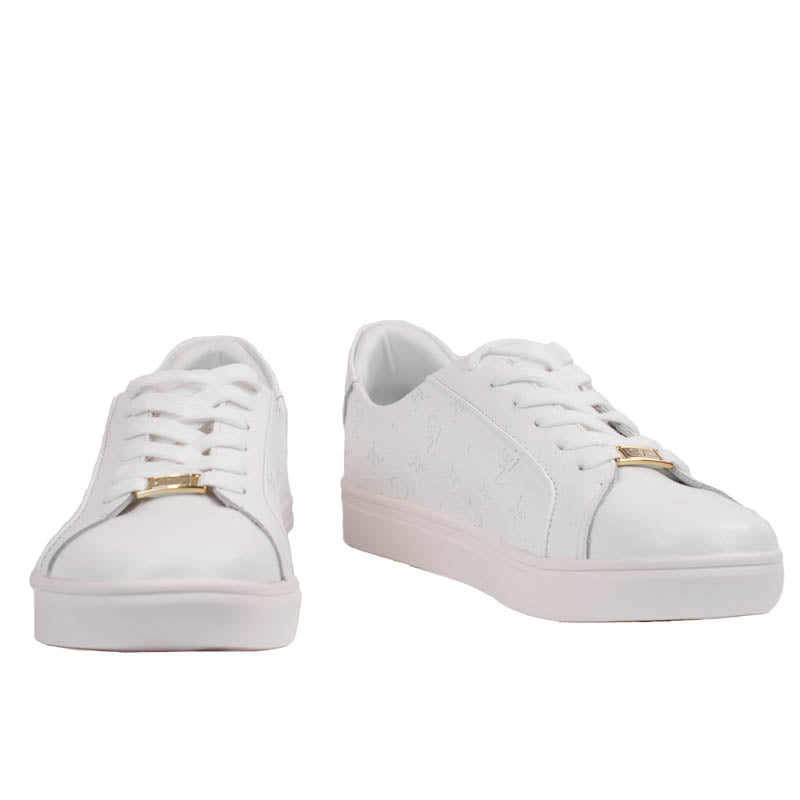 Tênis de Couro La Fenice Floter Monograma Branco 105878