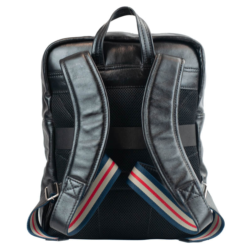 Mochila De Couro Masculina La Fenice Preto 55238