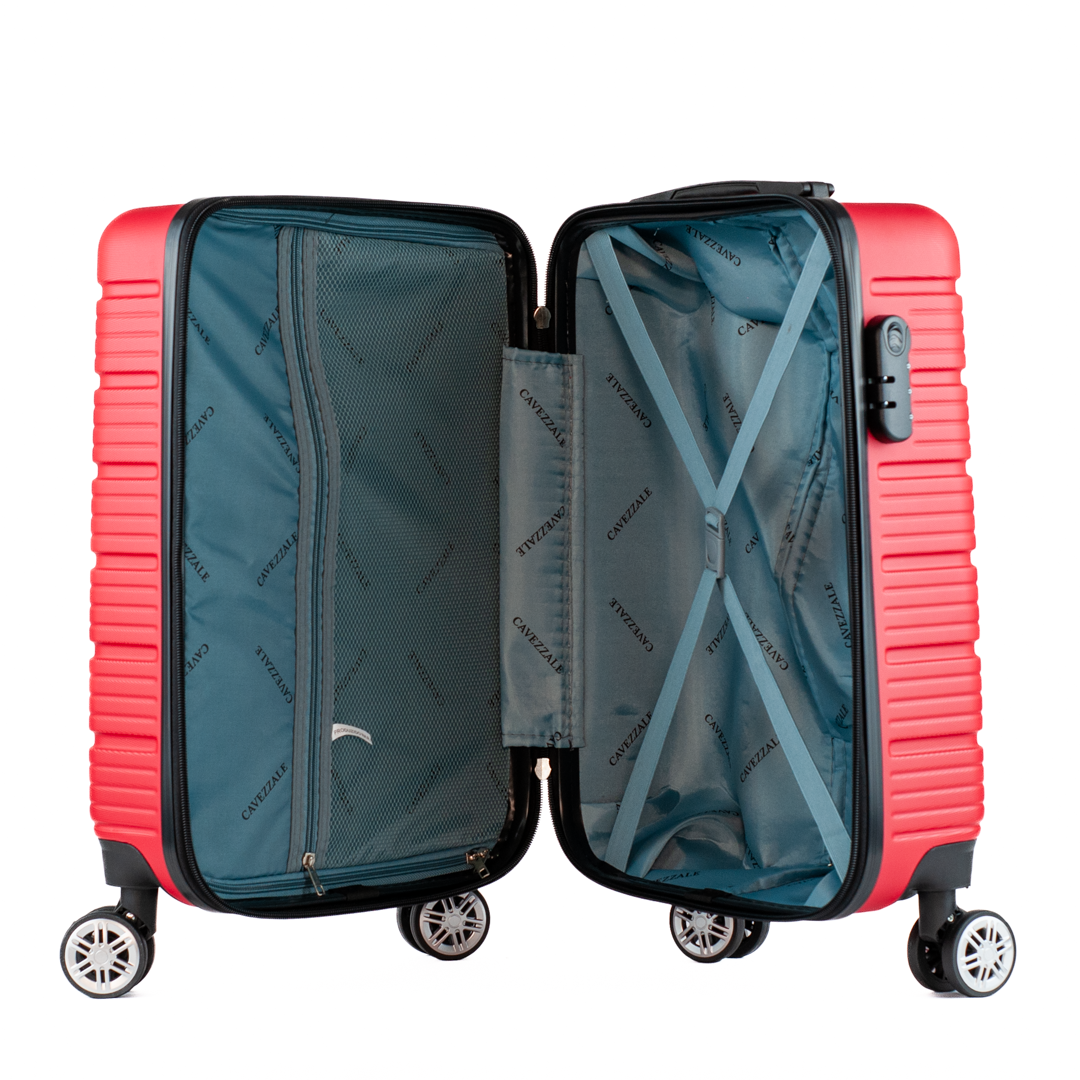 Mala de Bordo 10 Kg ABS 4 Rodas Antifurto La Fenice Sorrento Plus Vermelho 105130