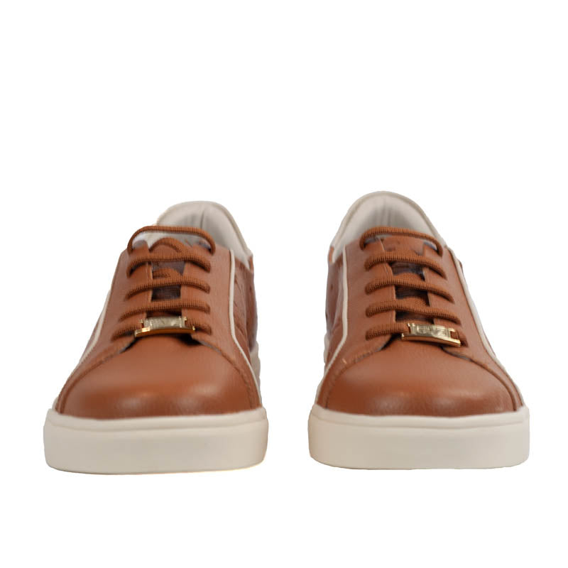 Tênis de Couro La Fenice Floter Monograma Caramelo/Off White 105879