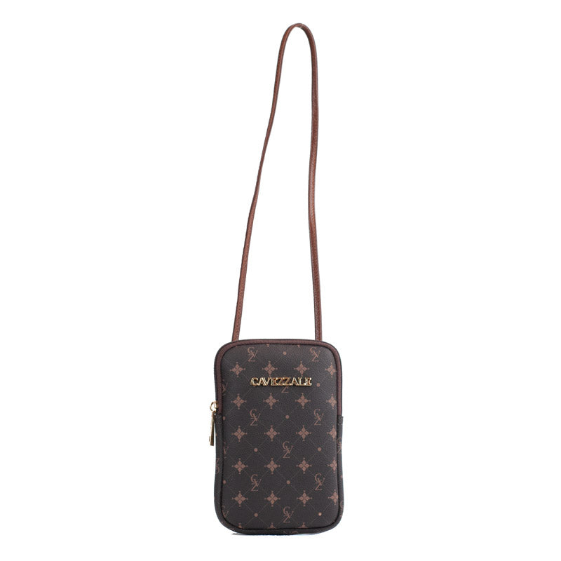 Bolsa Tiracolo Pequena Personnalite La Fenice Chocolate/Toffee 104153