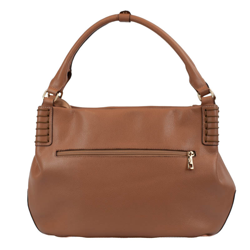 Bolsa Hobo de Couro Soft La Fenice Caramelo 105883