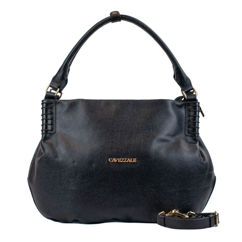 Bolsa Hobo de Couro Soft La Fenice Preto 105883