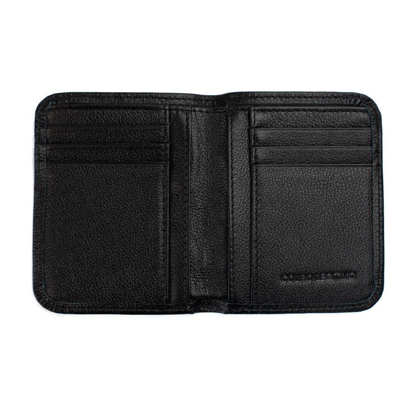 Carteira de Couro Masculina Média La Fenice Preto 0101257