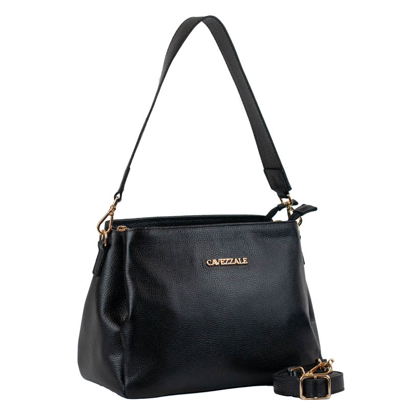 Bolsa de Couro Soft La Fenice Preto 104281