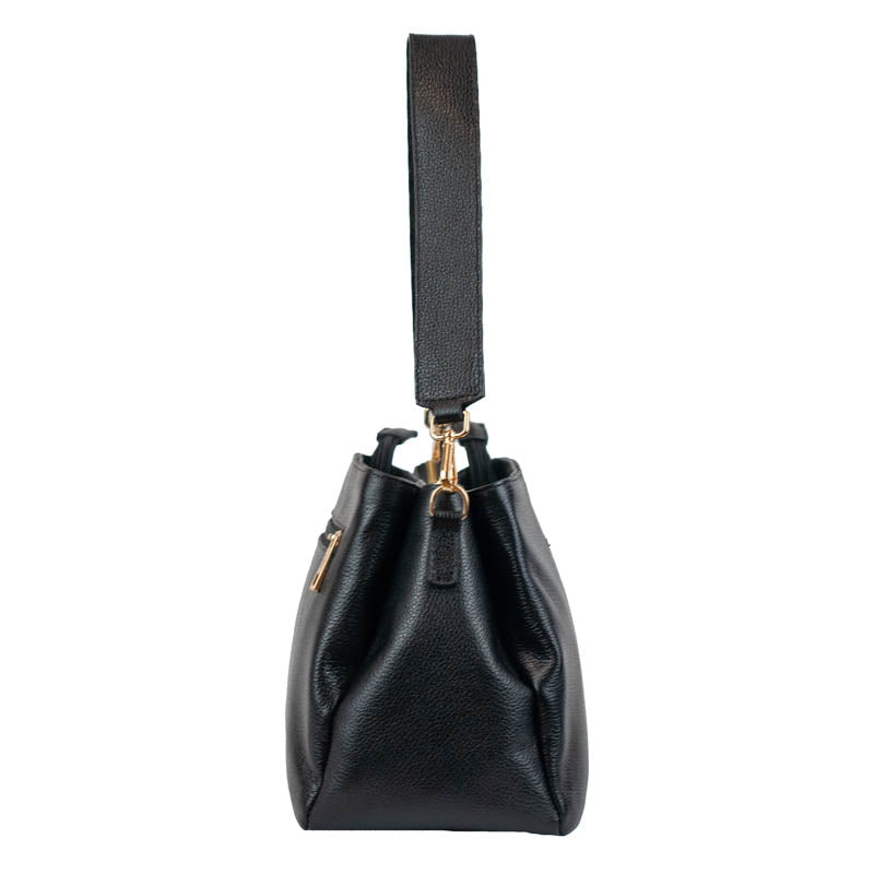 Bolsa de Couro Soft La Fenice Preto 104281