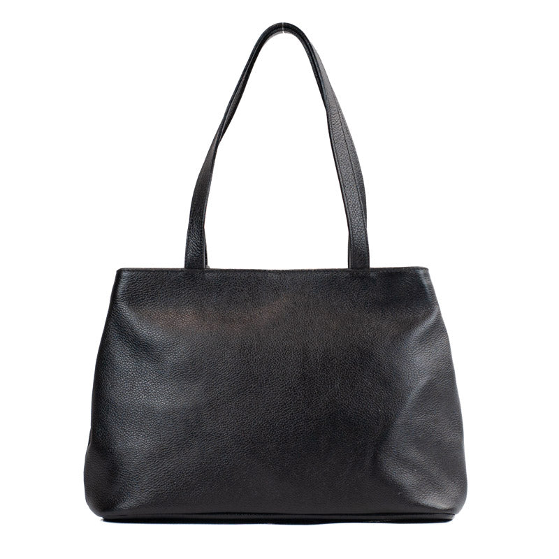Tote Bag de Couro Floter La Fenice Preto 104677