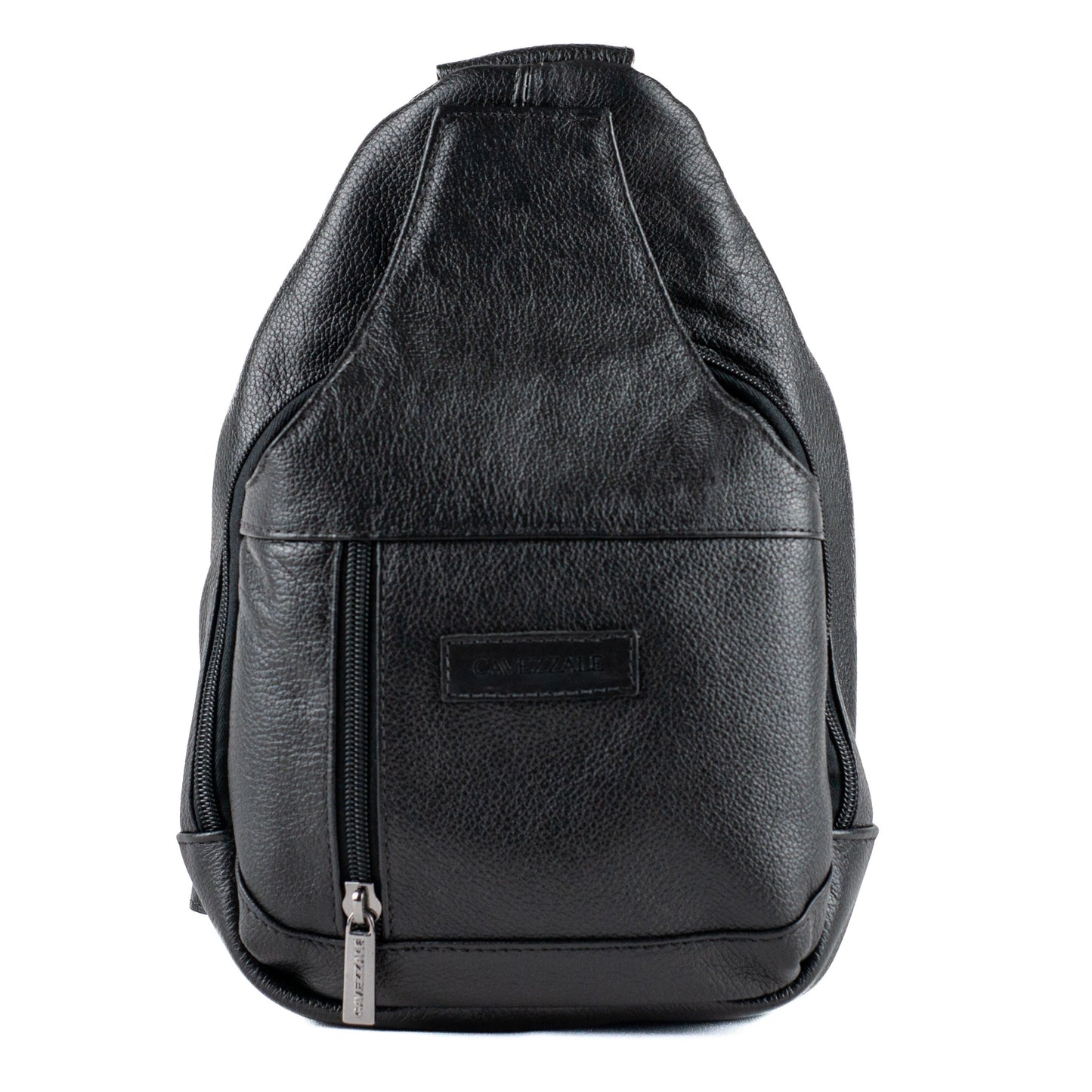 Mochila de Couro Tranversal La Fenice Preto 101517