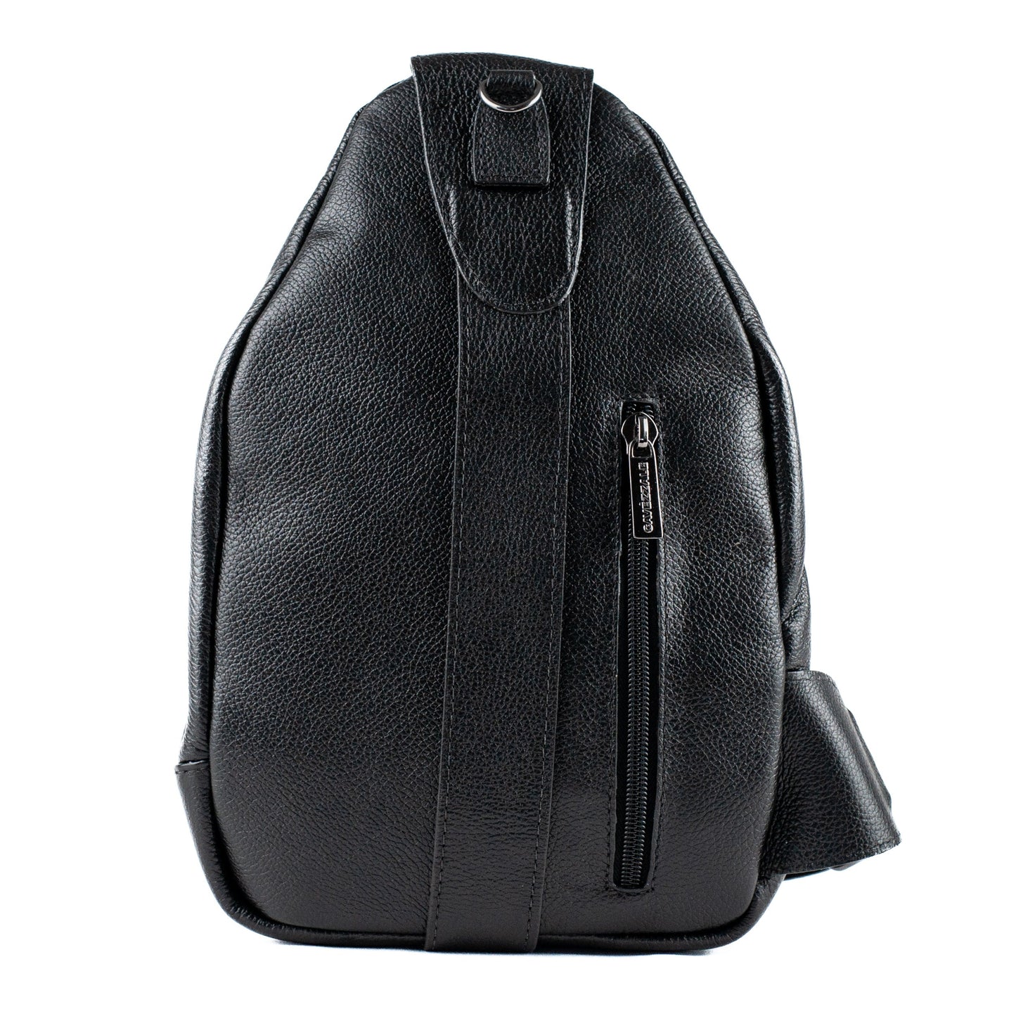 Mochila de Couro Tranversal La Fenice Preto 101517