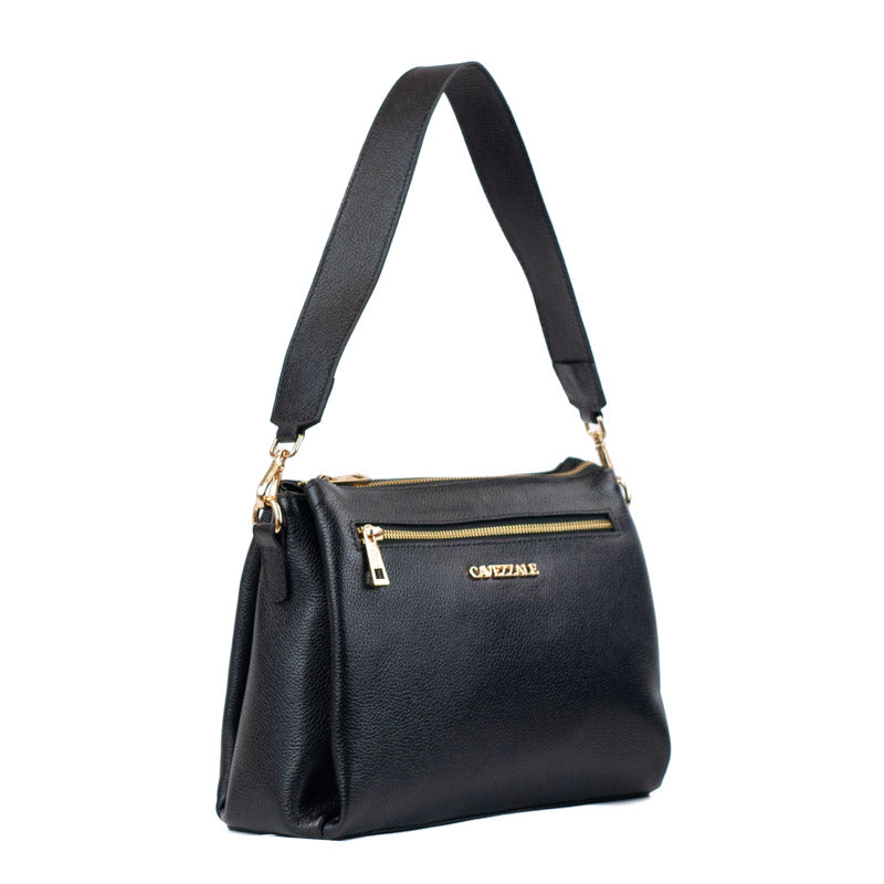 Bolsa de Couro Soft La Fenice Preto 105882