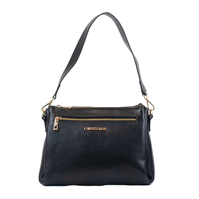Bolsa de Couro Soft La Fenice Preto 105882