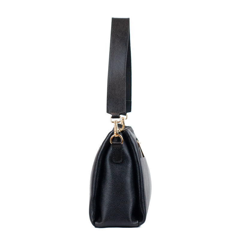 Bolsa de Couro Soft La Fenice Preto 105882