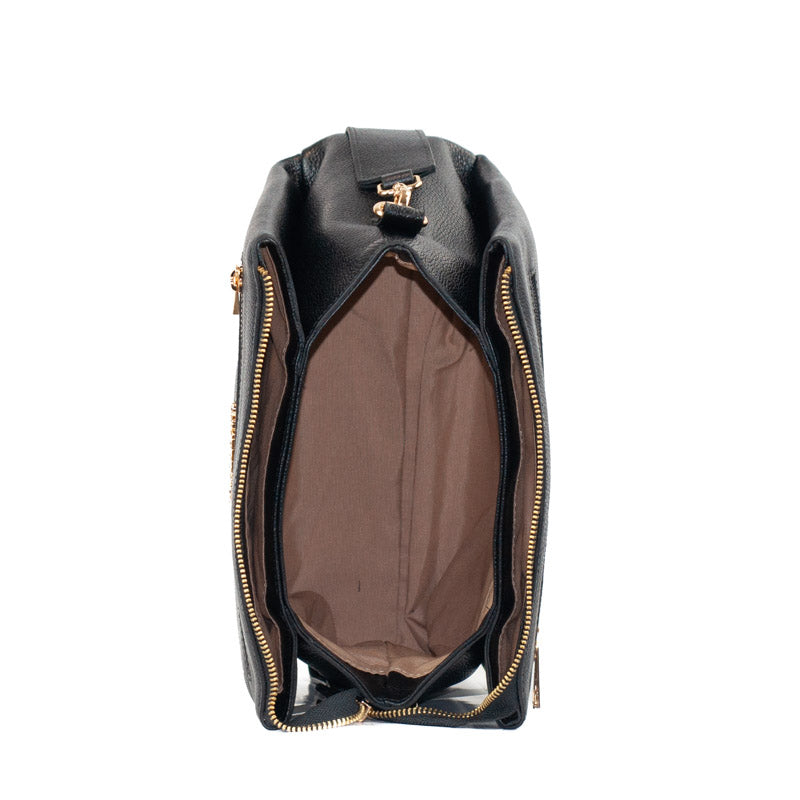 Bolsa de Couro Soft La Fenice Preto 105882