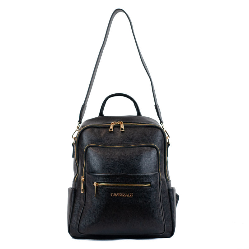 Mochila de Couro Soft La Fenice Preto 105886