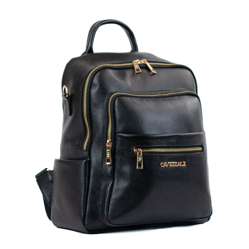 Mochila de Couro Soft La Fenice Preto 105886