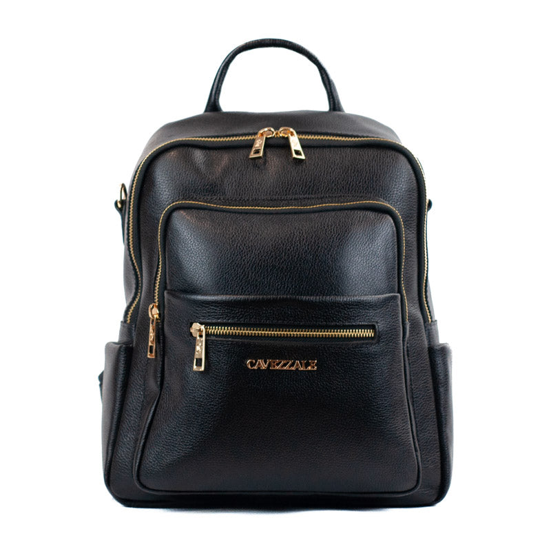 Mochila de Couro Soft La Fenice Preto 105886