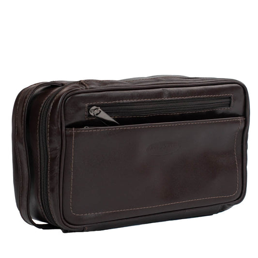 Necessaire Couro La Fenice Café 053018