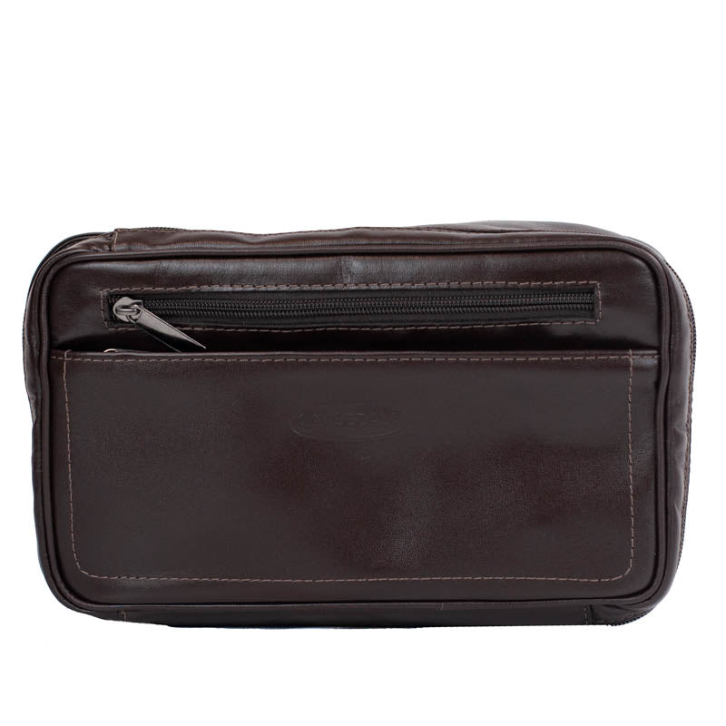 Necessaire Couro La Fenice Café 053018