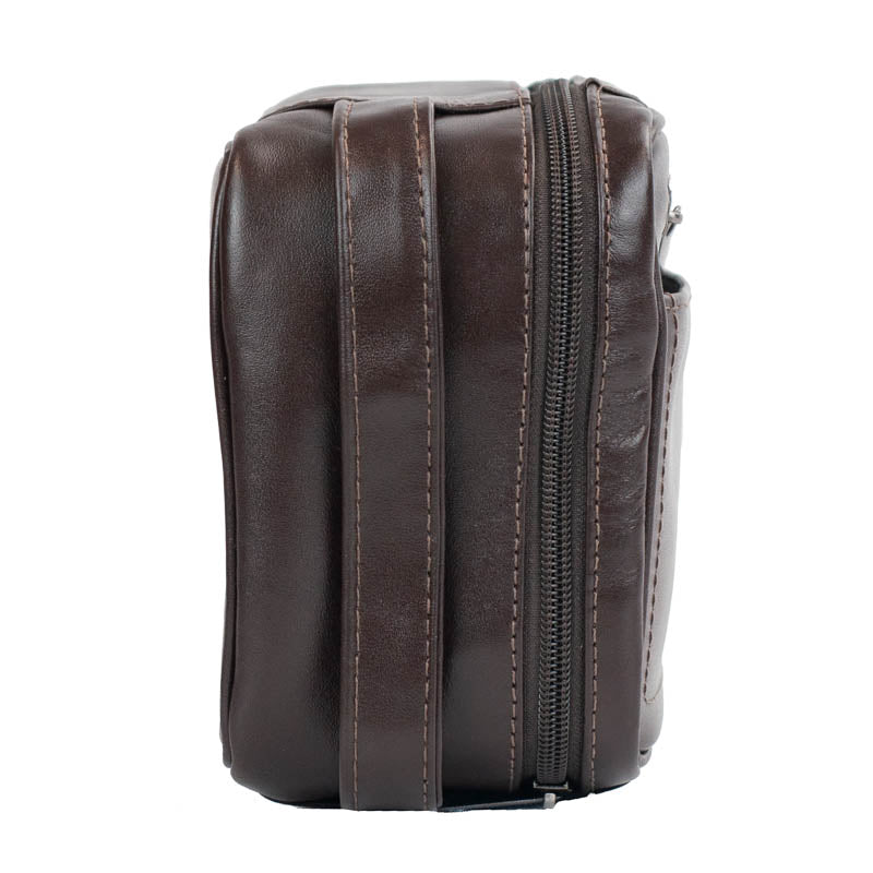 Necessaire Couro La Fenice Café 053018