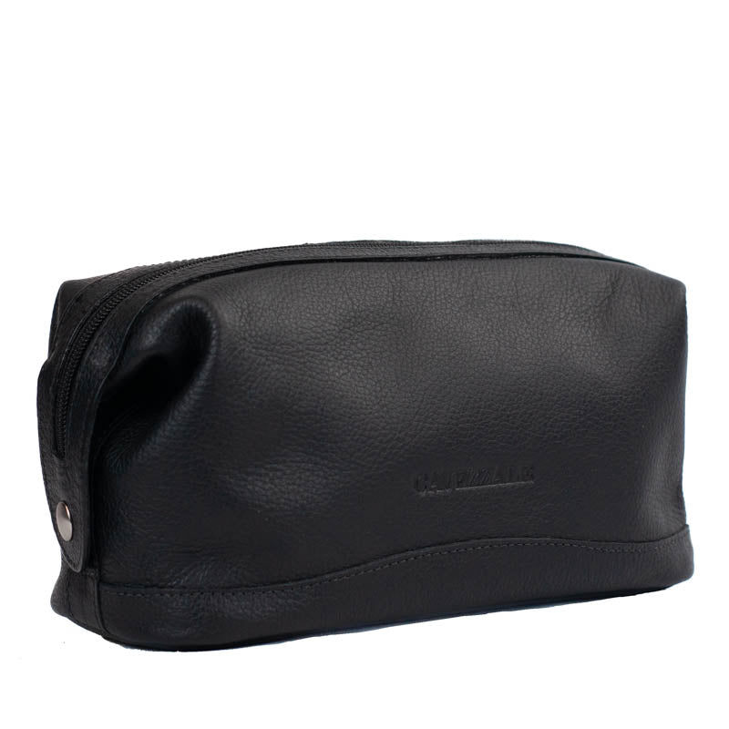 Necessaire Couro La Fenice Preto 000488