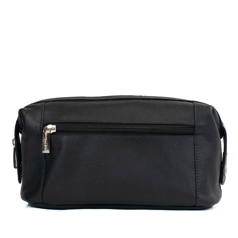 Necessaire Couro La Fenice Preto 000488