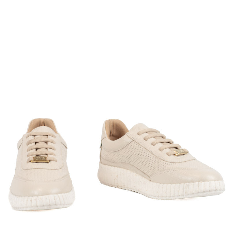 Tênis de Couro Floter La Fenice Off White 105881