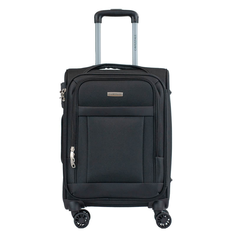 Mala de Bordo 10 Kg Poliéster 4 Rodas Antifurto La Fenice Siena Preto 105828