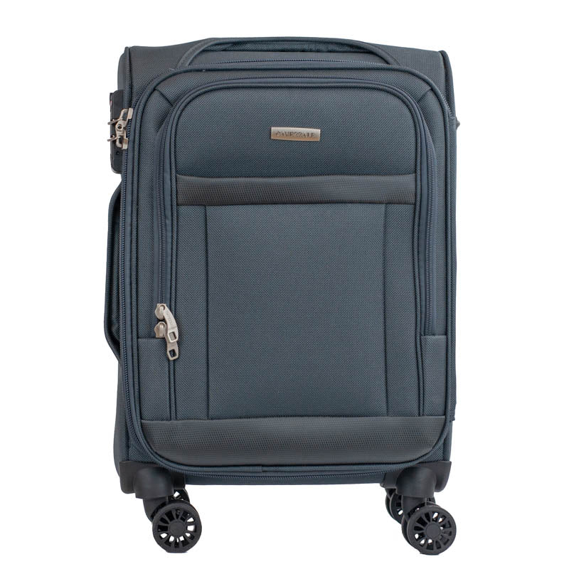 Mala de Bordo 10 Kg Poliéster 4 Rodas Antifurto La Fenice Siena Cinza 105828