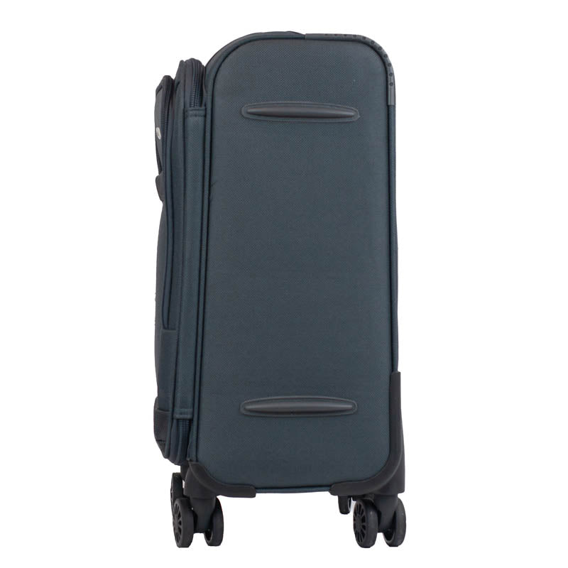 Mala de Bordo 10 Kg Poliéster 4 Rodas Antifurto La Fenice Siena Cinza 105828