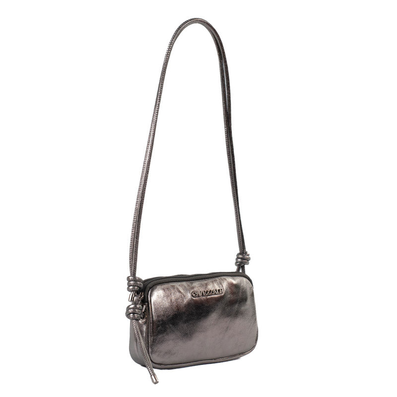Bolsa Tiracolo Pequena Couro Floater La Fenice Inox 105564