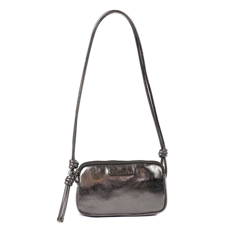 Bolsa Tiracolo Pequena Couro Floater La Fenice Inox 105564