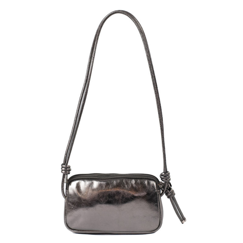 Bolsa Tiracolo Pequena Couro Floater La Fenice Inox 105564