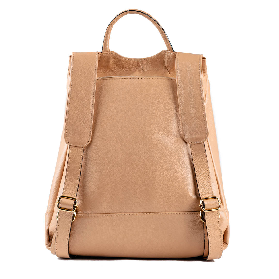 Mochila de Couro Antifurto La Fenice Nude 103581
