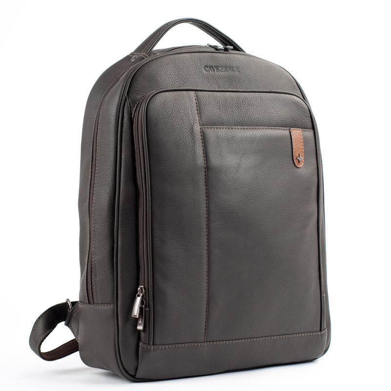 Mochila de Couro Búfalo La Fenice Cafe/Caramelo 105473