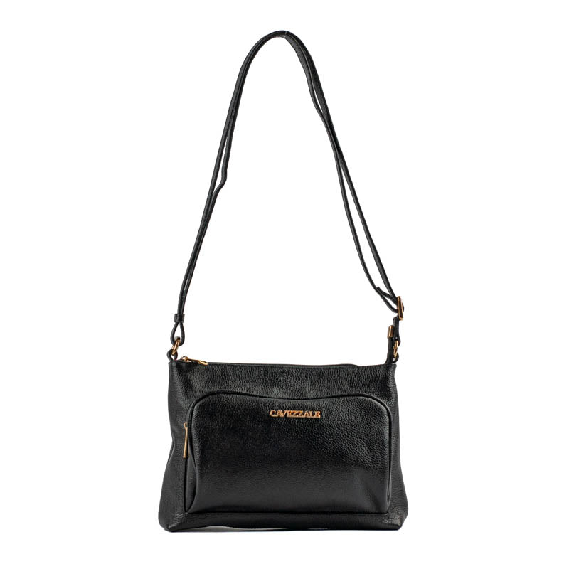 Bolsa Tiracolo Média Couro Floter La Fenice Preto 105322