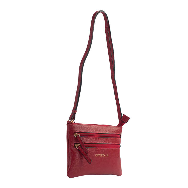 Bolsa Tiracolo Pequena Couro La Fenice Cereja 100971