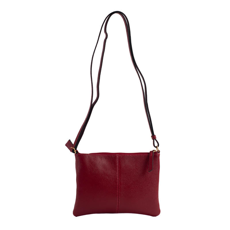 Bolsa Tiracolo Pequena Couro La Fenice Cereja 100971