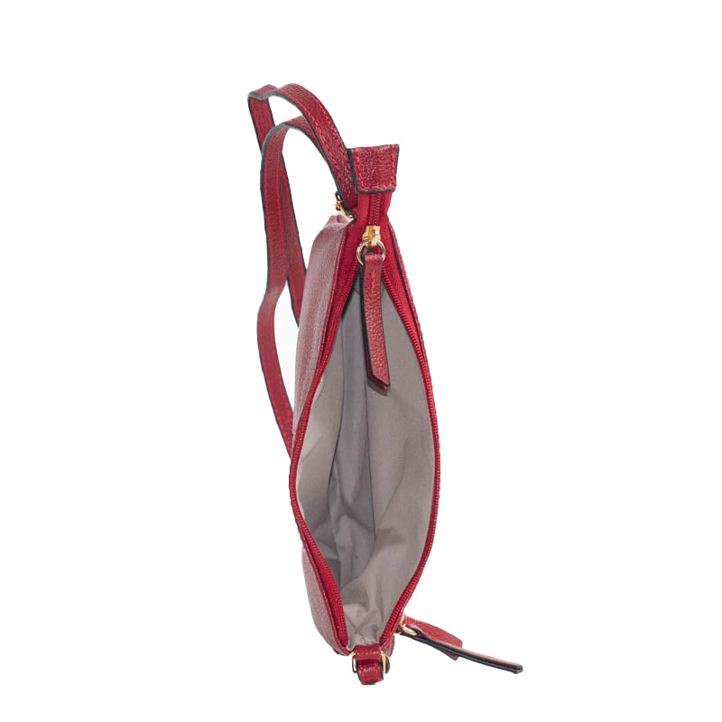 Bolsa Tiracolo Pequena Couro La Fenice Cereja 100971