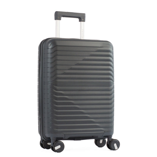 Mala de Viagem Pequena La Fenice com Zíper Antifurto Firenze Polipropileno Cinza 105118